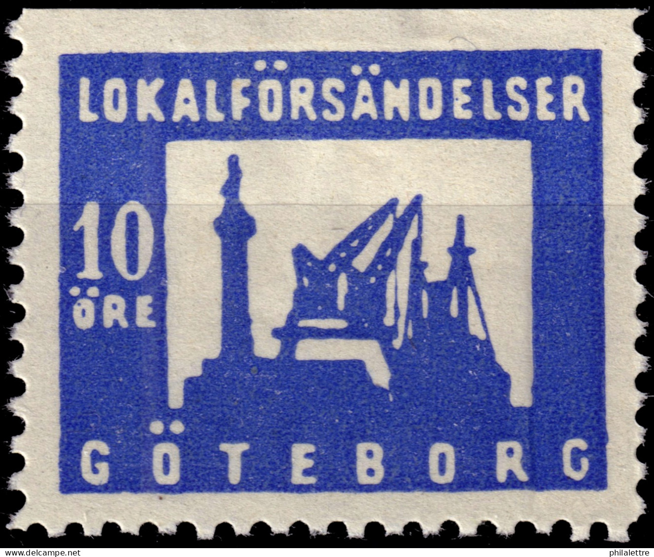 SUÈDE / SWEDEN - Local Post GÖTEBORG 10öre Blue - Mint* - Lokale Uitgaven