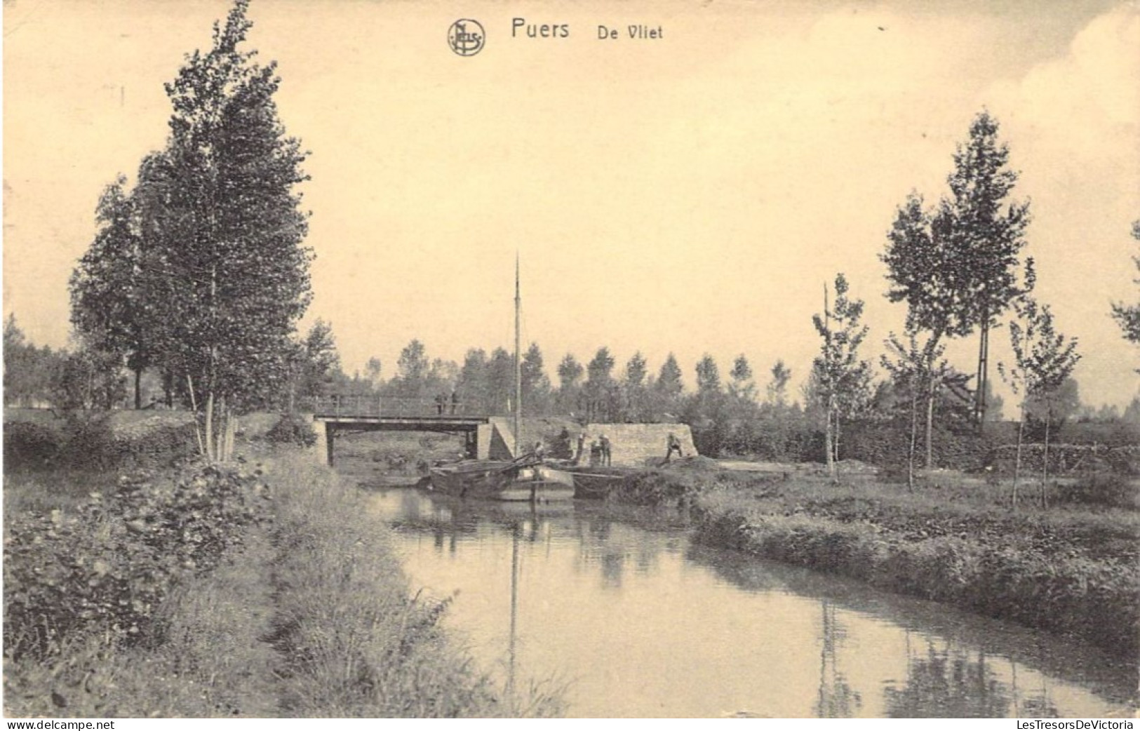Belgique - Puers - De Vliet - Uit£. Baeté Cooremans - Nels - Canal - Pénicue - Carte Postale Ancienne - Puurs