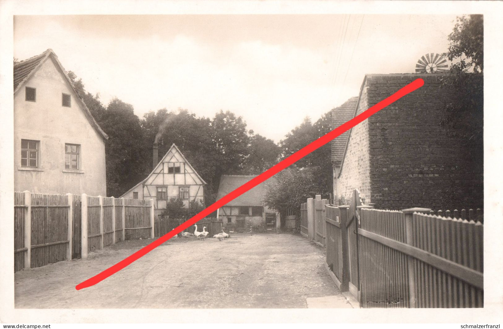 Foto AK Gautzsch Borngasse Pfarrgasse Koburger Lauersche Straße Lauer Zöbigker Raschwitz Markkleeberg Leipzig Connewitz - Markkleeberg