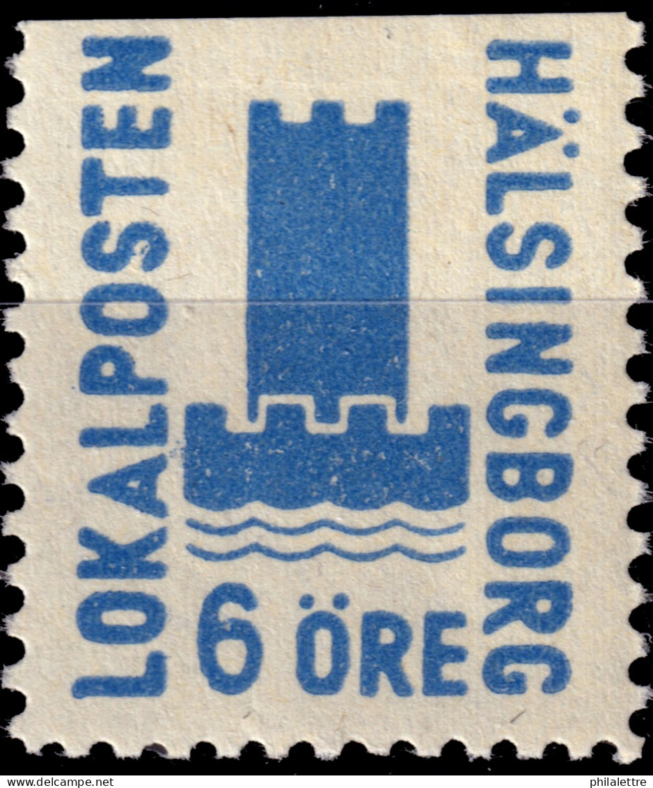 SUÈDE / SWEDEN - Local Post HÄLSINGBORG 6öre Blue - Mint* - Local Post Stamps