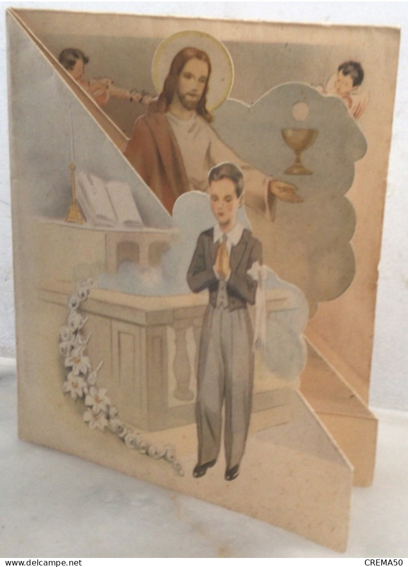 Image POP UP D’un Communiant . Souvenir De Communion - Images Religieuses