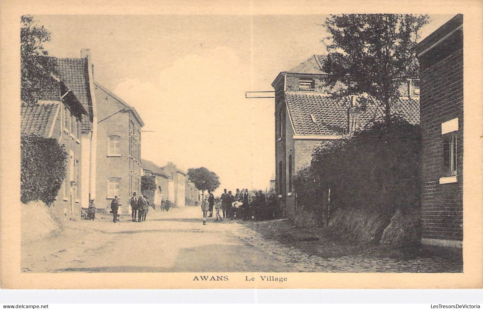 Belgique - Awans - Le Village - Edit. Henri Kaquet - Animé - Carte Postale Ancienne - Lüttich