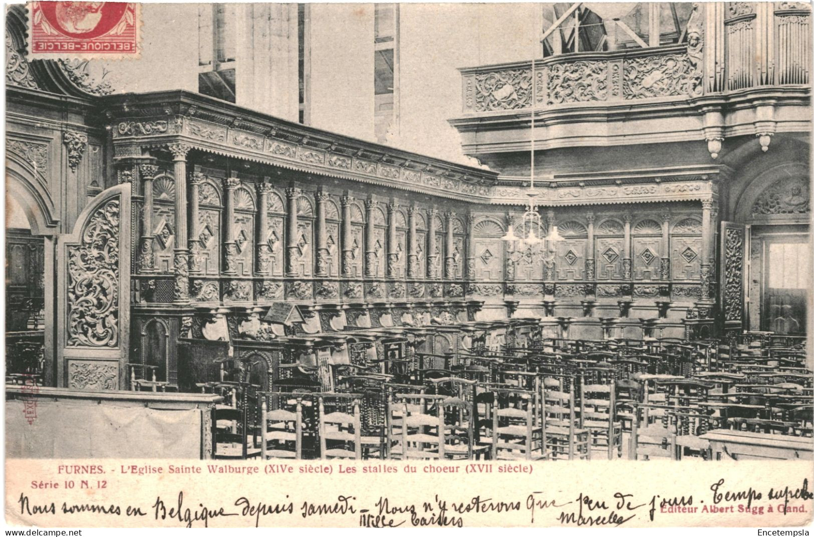 CPA Carte Postale Belgique  Furnes Eglise Sainte Walburge Stalles Du Choeur 1905  VM65237 - Veurne