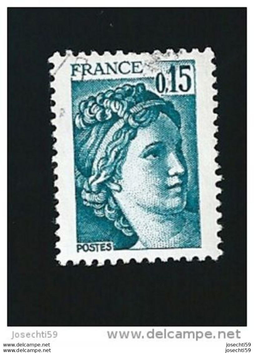 N° 1966 C Sabine 0.15 Fr  1977 1978 Timbre France Oblitéré - Gebraucht