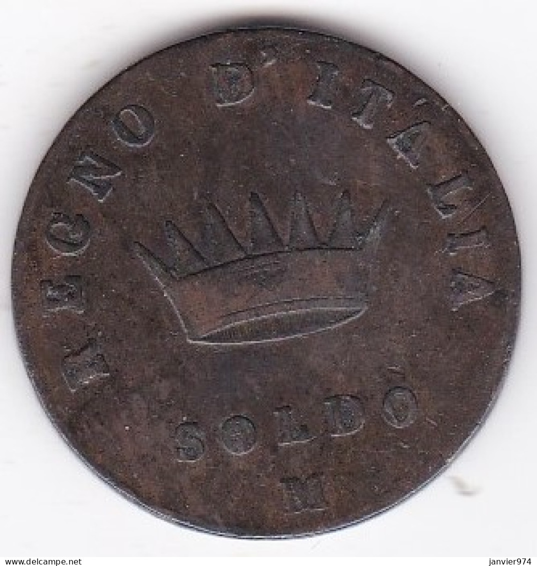 Italie . 1 Soldo 1810 M Milano, Napoleone , En Cuivre , C# 3 - Napoleontisch