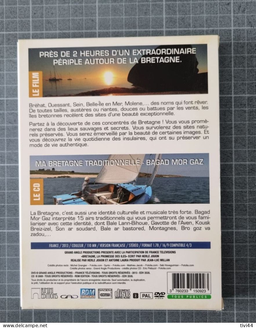 COFFRET 1 DVD + 1 CD AUDIO - BRETAGNE, LA PROMESSE DES ILES - Reizen