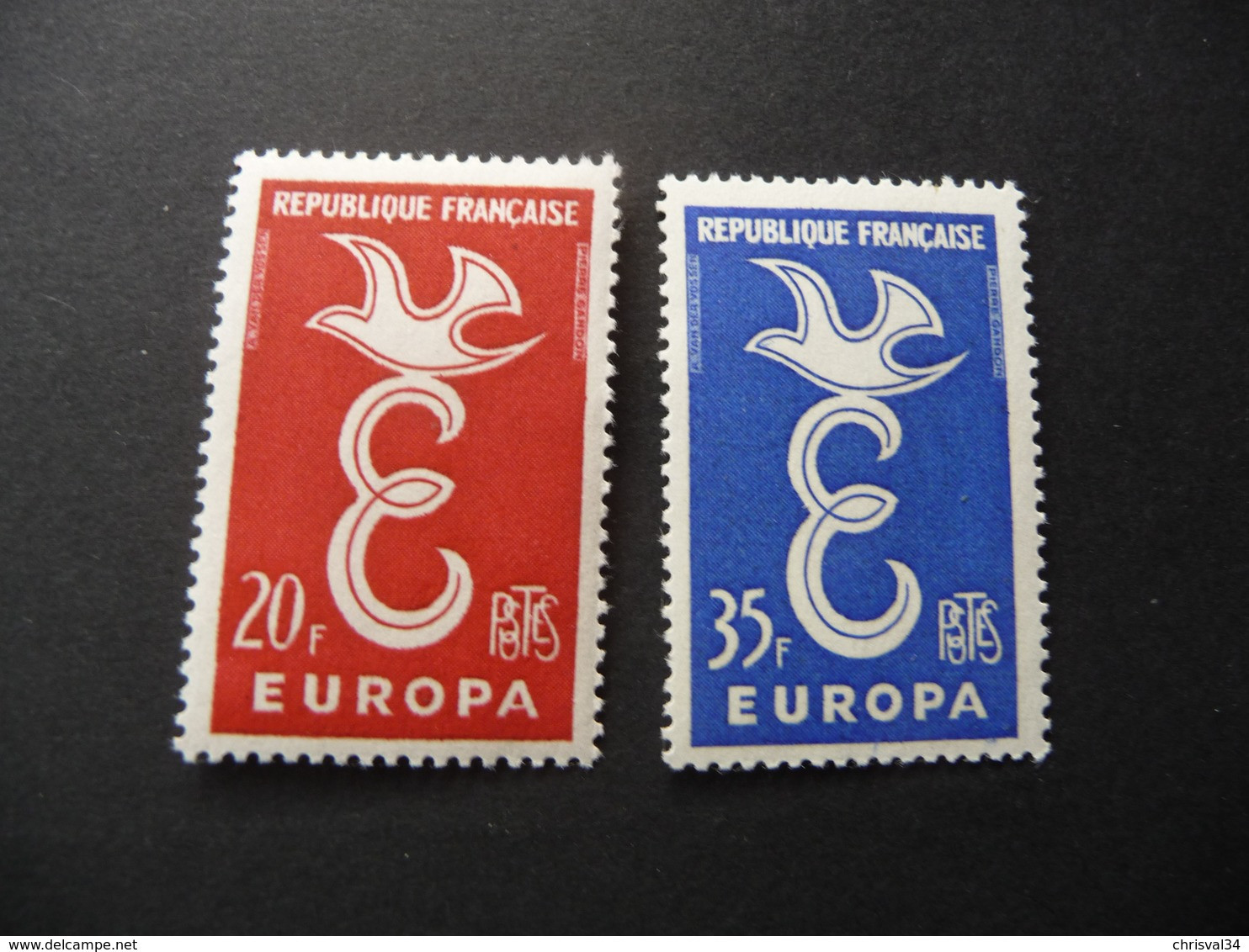 TIMBRES  FRANCE   EUROPA   1958   N  1173 / 1174   COTE  2,00  EUROS  NEUFS  LUXE** - 1958