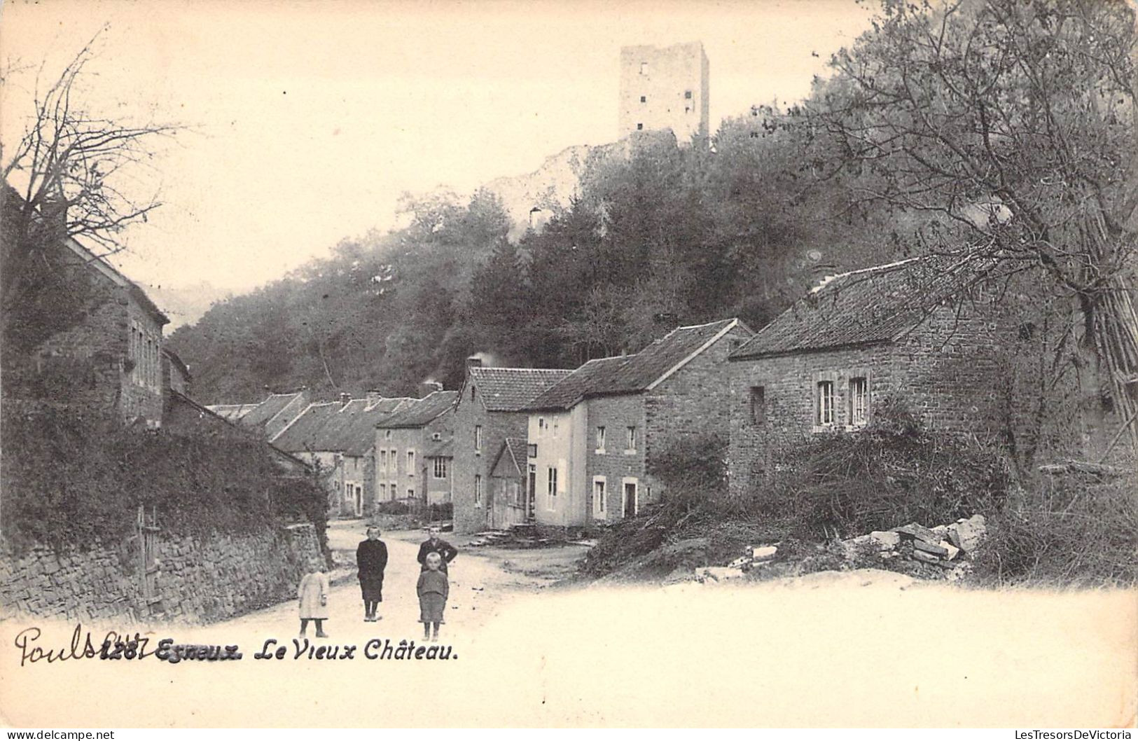 Belgique - Esneux (modifié à La Main Poulseur) - Le Vieux Château - Animé  - Carte Postale Ancienne - Lüttich