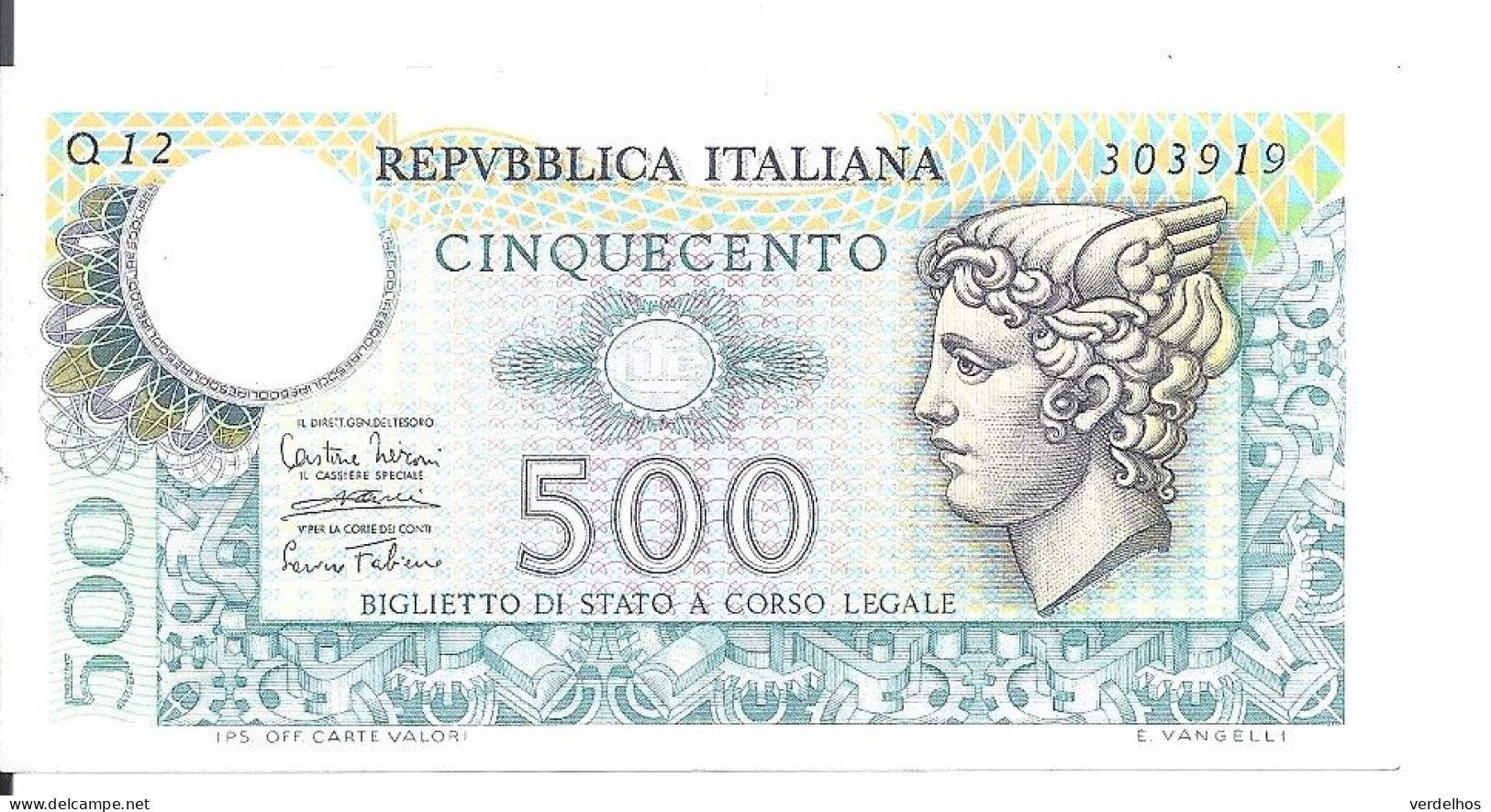 ITALIE 500 LIRE 1974 AUNC P 94 - 500 Lire