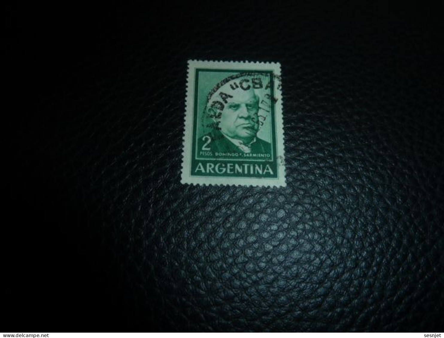 Republica Argentina - Domingo Faustino Sarmiento - 2 Pesos - Yt 662 - Vert - Oblitéré - Année 1962 - - Usati