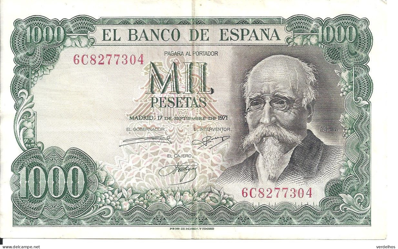 ESPAGNE 1000 PESETAS 1971 VF+ P 154 - 1000 Peseten