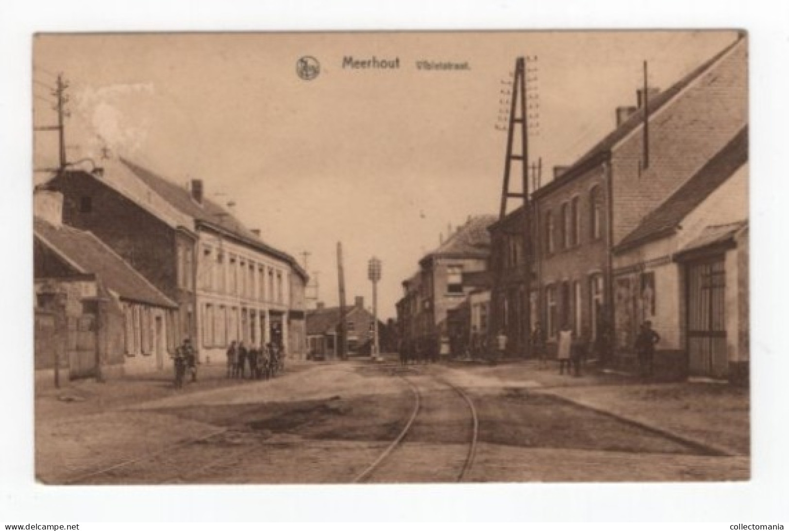 1 Oude Postkaart  Meerhout  Violetstraat Anno  1942 - Meerhout