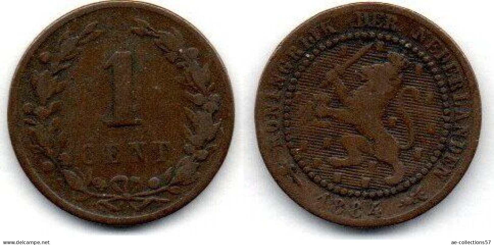 MA 20891 /  Pays Bas - Netherlands - Niederlande 1 Cent 1884 TB - 1849-1890 : Willem III