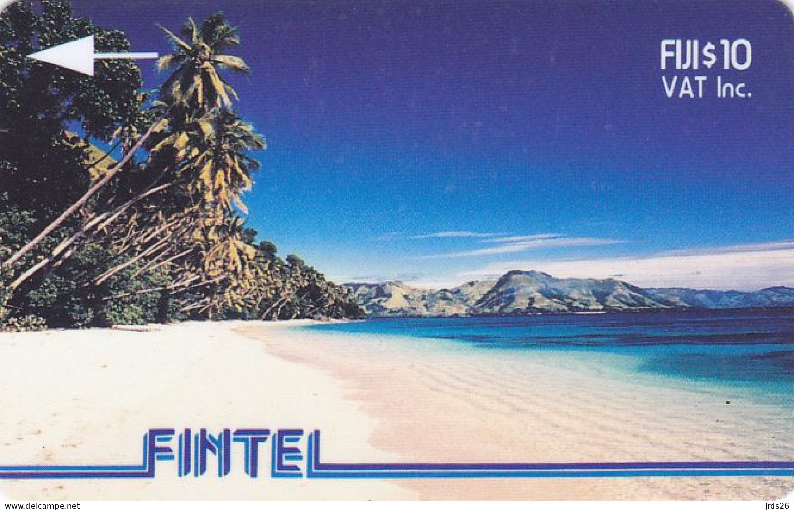 Fiji Phonecard GPT  - - - Beach 3CWFB Silver Stripe - Fidschi