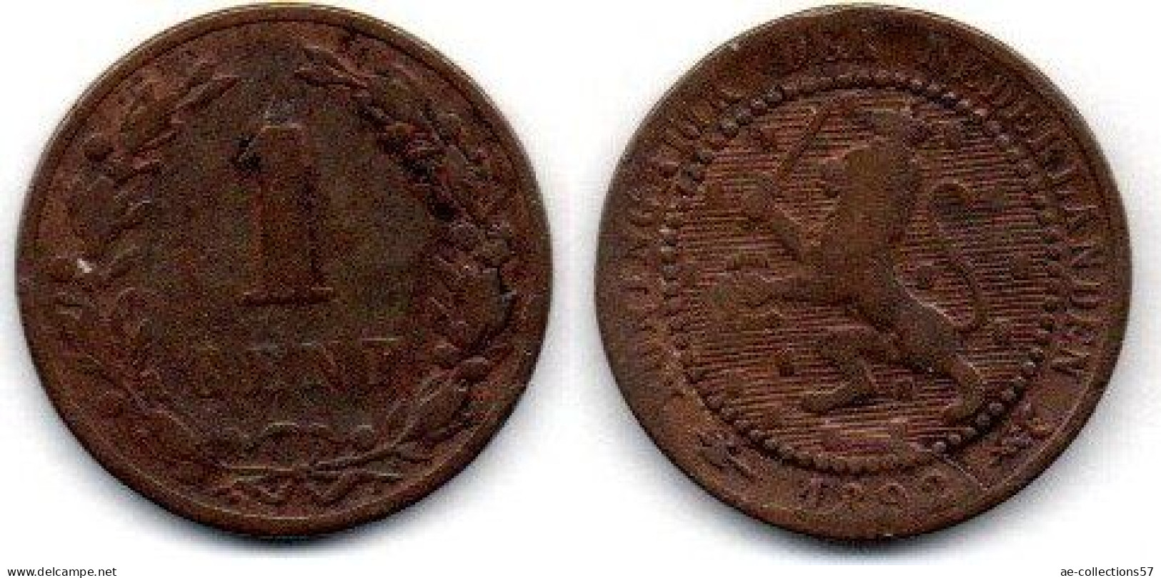 MA 20892 /  Pays Bas - Netherlands - Niederlande 1 Cent 1892 TB - 1849-1890: Willem III.