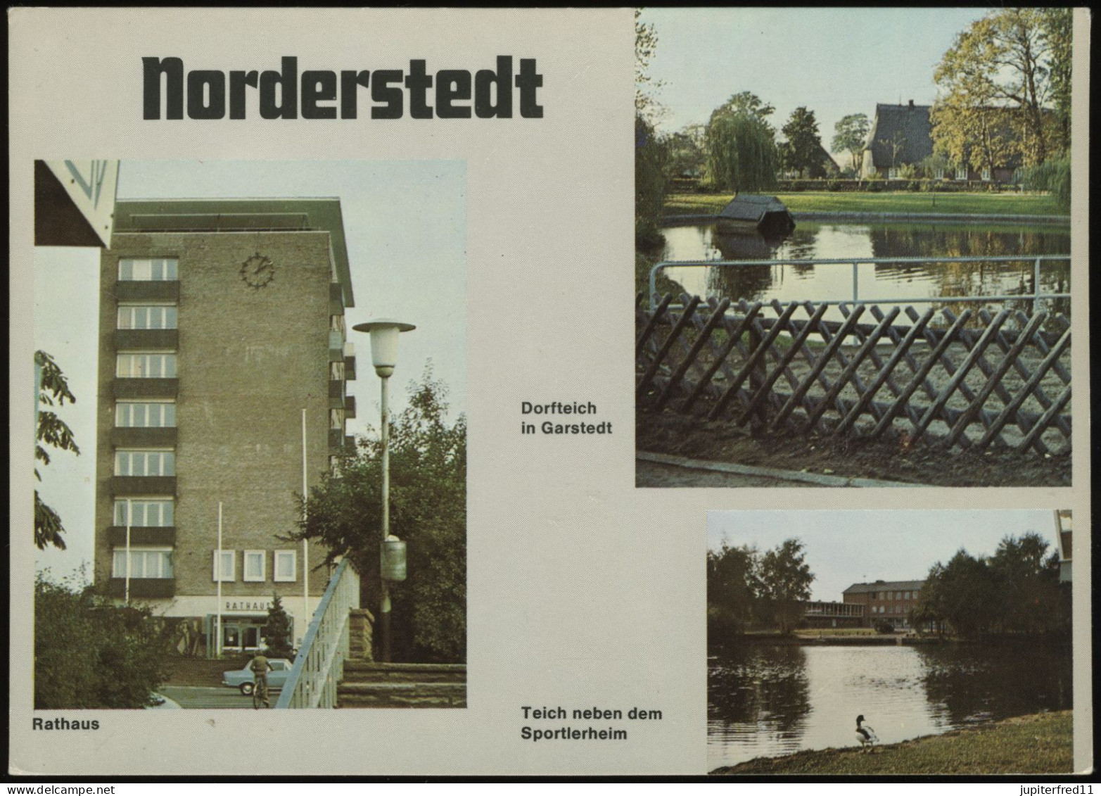 (B3135) AK Norderstedt (Kreis Segeberg), Rathaus, Dorfteich In Garstedt - Norderstedt