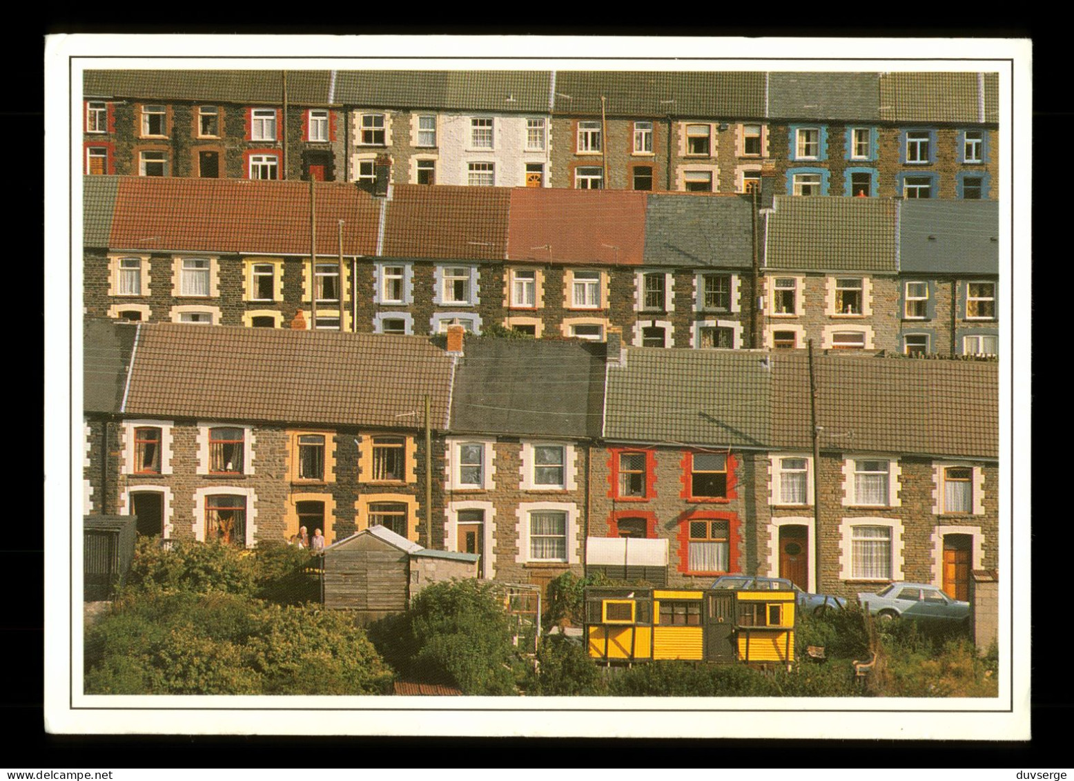 United Kingdom Wales Glamorgan Rhondda Valley Terraced Housing  ( Format 121cm X 17cm) - Glamorgan