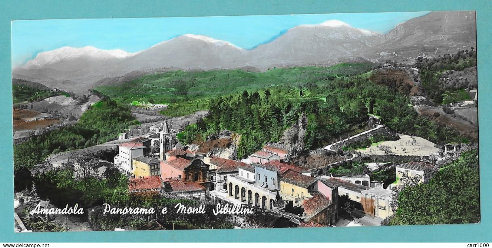 AMANDOLA PANORAMA E MONTI SIBILLINI VG. 1957 FERMO N°F442 - Fermo