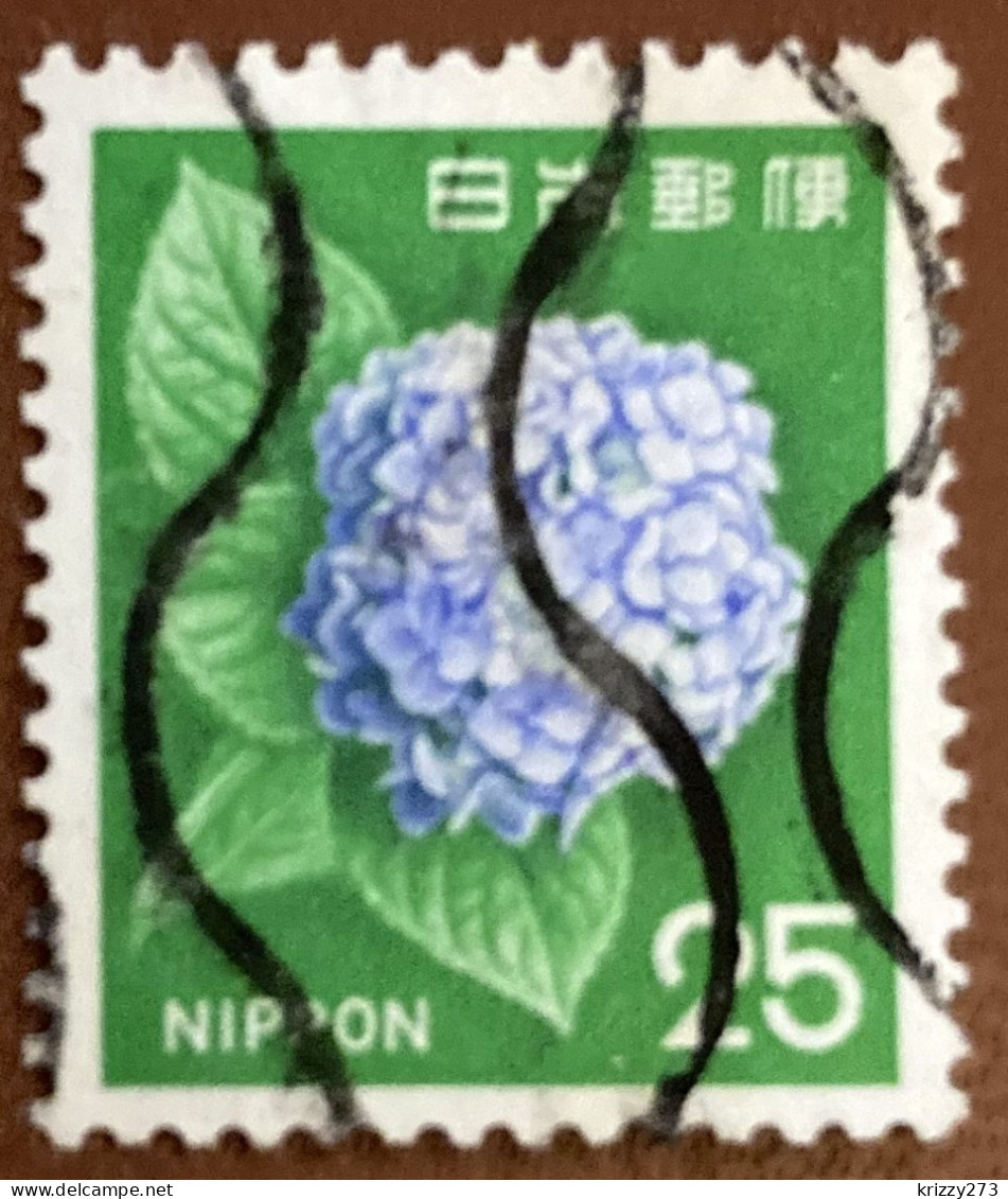 Japan 1972 Hortensia Hydrangea 25Y - Used - Oblitérés