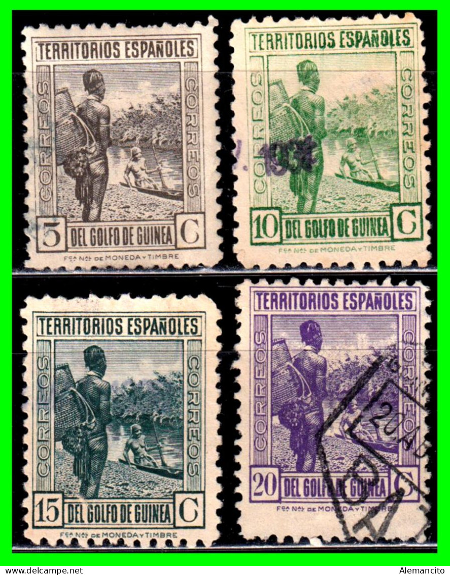 ESPAÑA – COLONIAS ESPAÑOLAS ( GUINEA ESPAÑOLA - AFRICA)  SELLOS AÑO 1931 DIFERENTES VALORES NUEVOS Y USADOS - Guinea Española