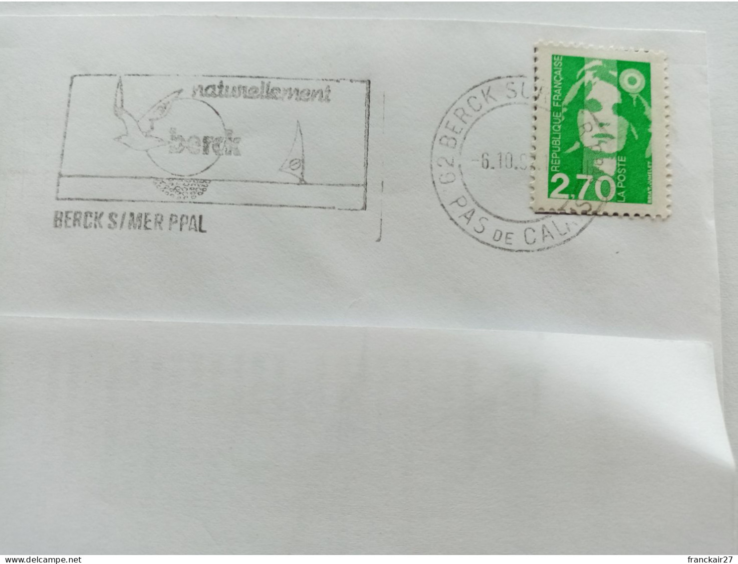 Berck Sur Mer Ppal, Mouette - Mechanical Postmarks (Advertisement)