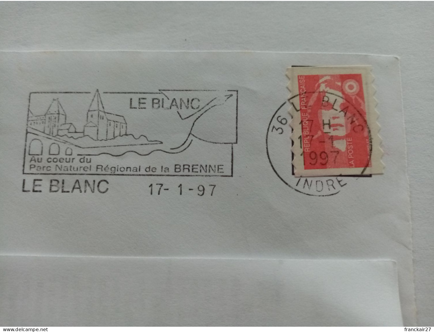 Le Blanc, Parc Naturel Régional De La Brenne - Mechanical Postmarks (Advertisement)
