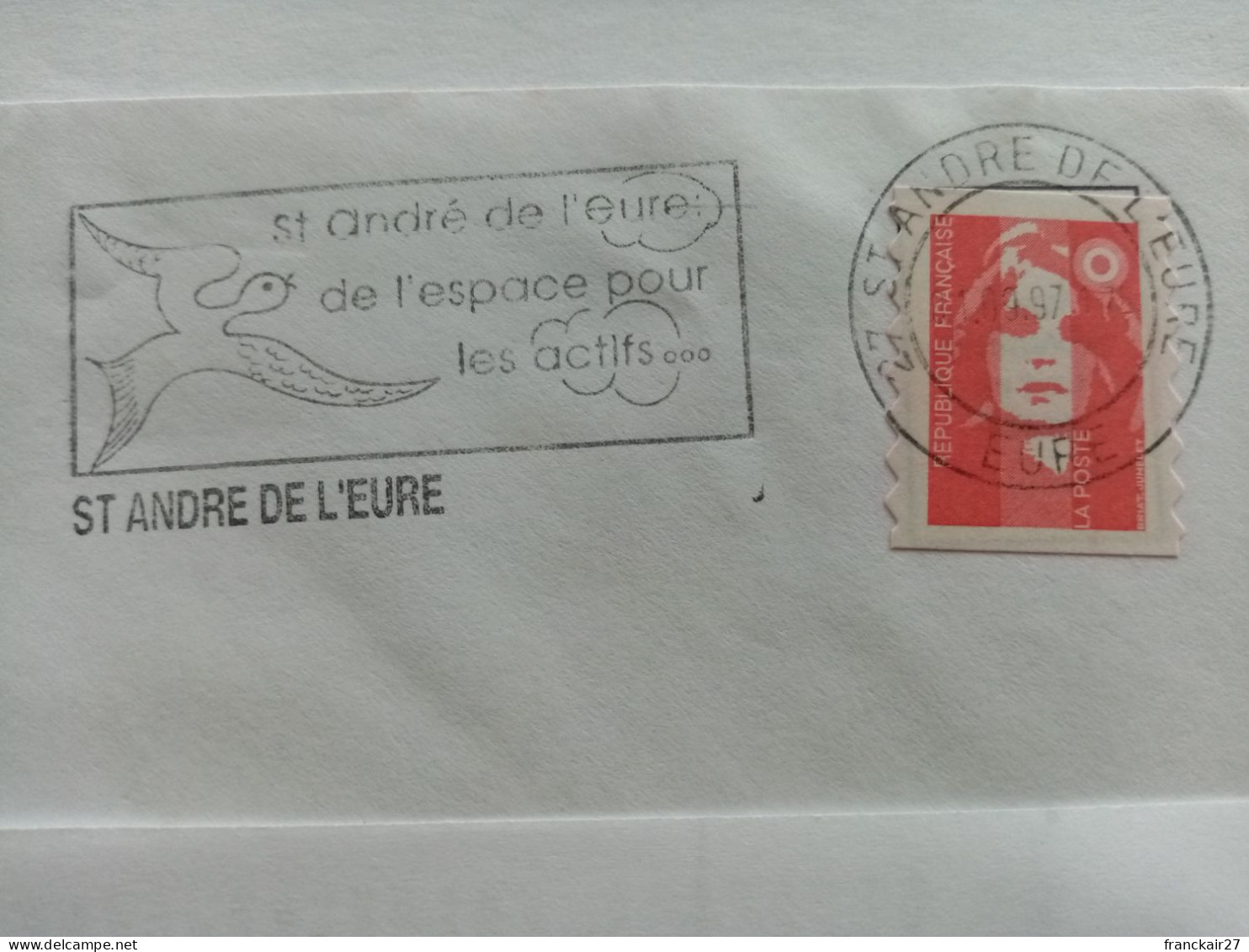 Saint André De L'Eure, Oiseau - Mechanical Postmarks (Advertisement)