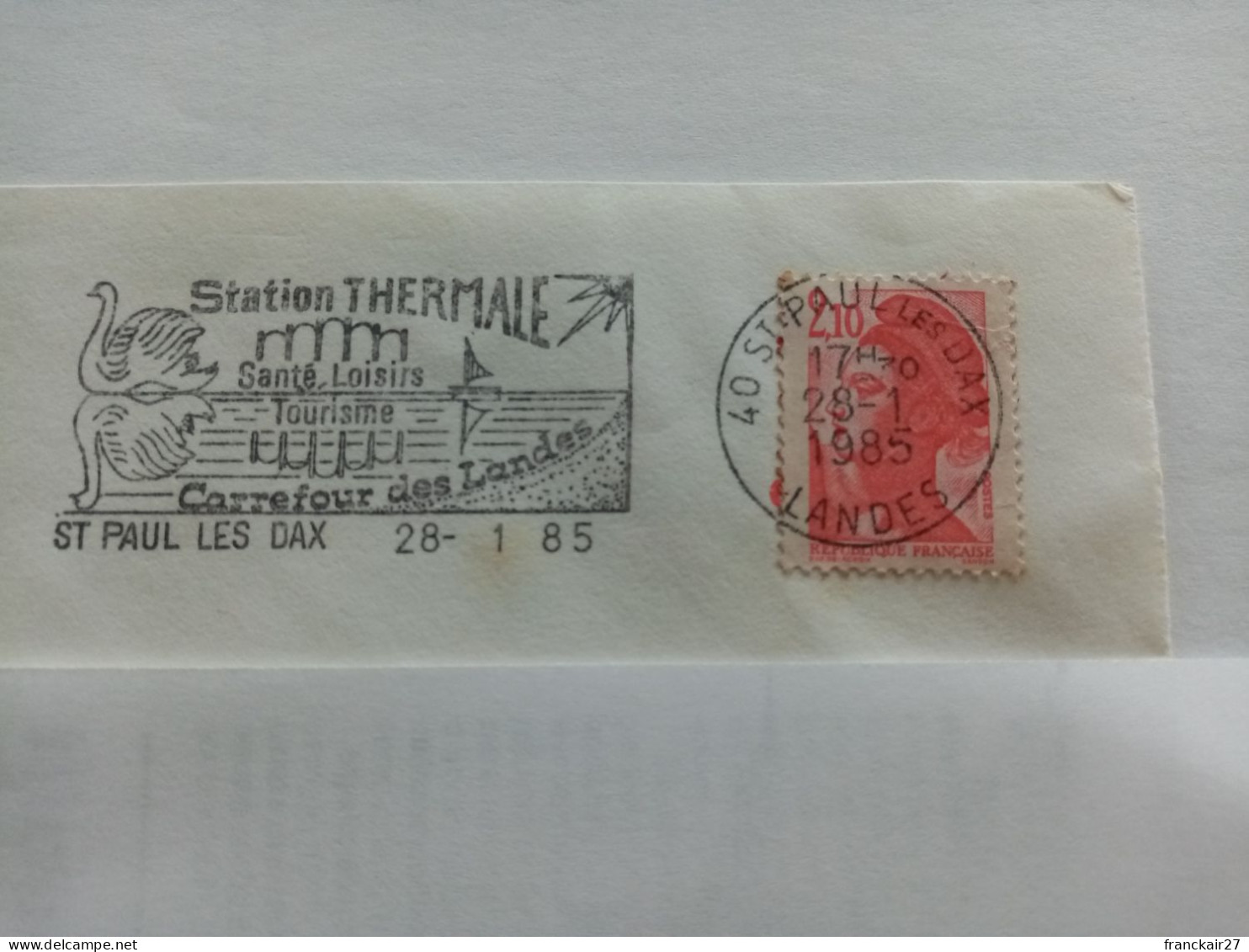 Saint Paul Les Dax, Cygne - Mechanical Postmarks (Advertisement)