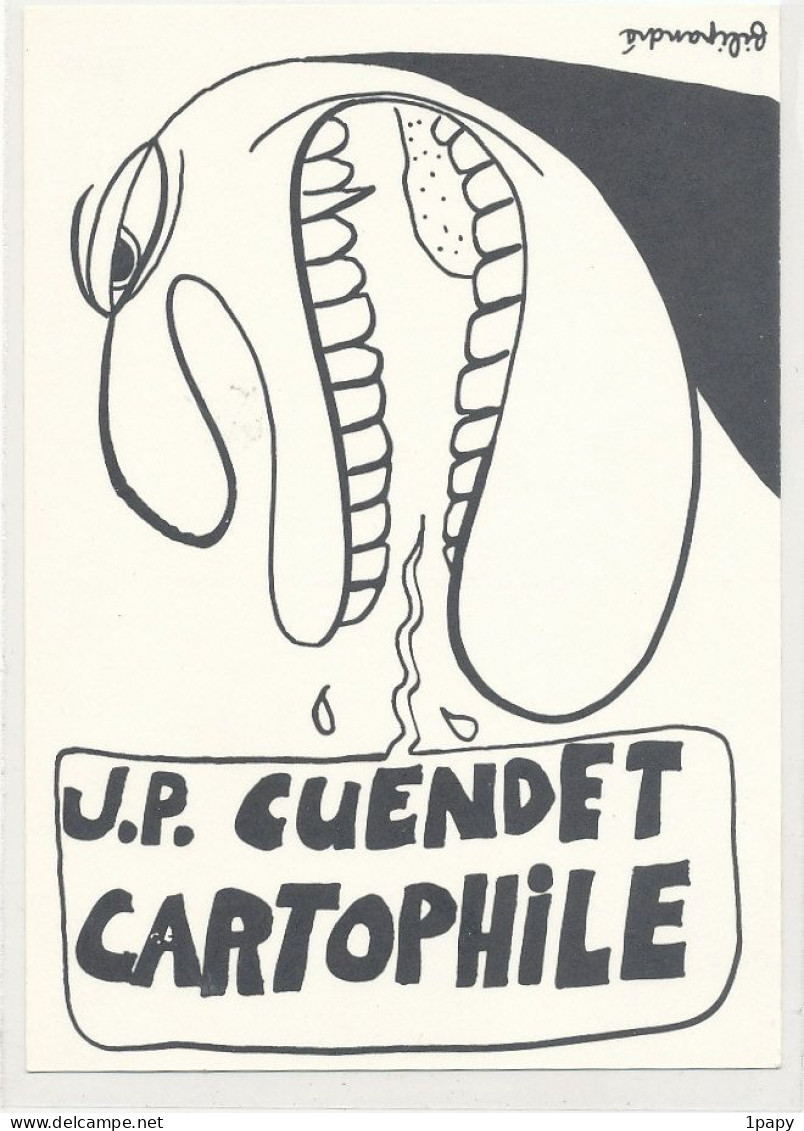 Illustrateur Filipandre - Carte Personnel  Pour JP Cuendet Cartophilie - Filipandre