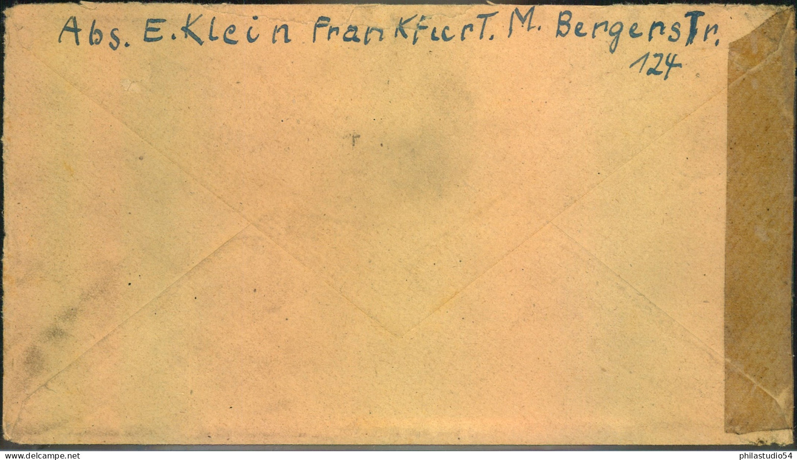 1946, Fernbrief 12 Pfg. Ziffer In Frühverwendung „FRANKFURT (MAIN)  25.2.46“ - Altri & Non Classificati