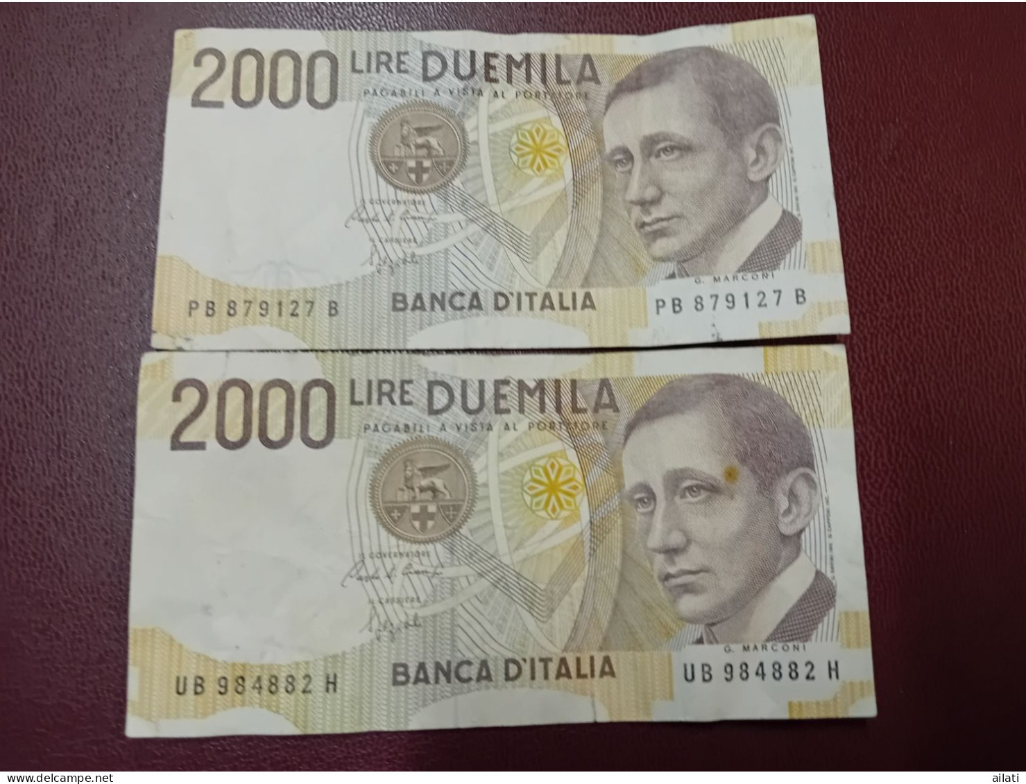 Deux Billets Italiens De 2000 Lire - 2.000 Lire