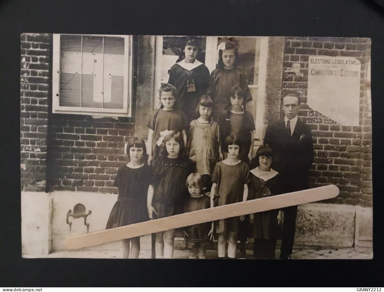 PHOTO CARTE 1925 « PRÈS DE BILSTAIN L’ÉCOLE DE M DAUME «  GROUPE SCOLAIRE - Limbourg