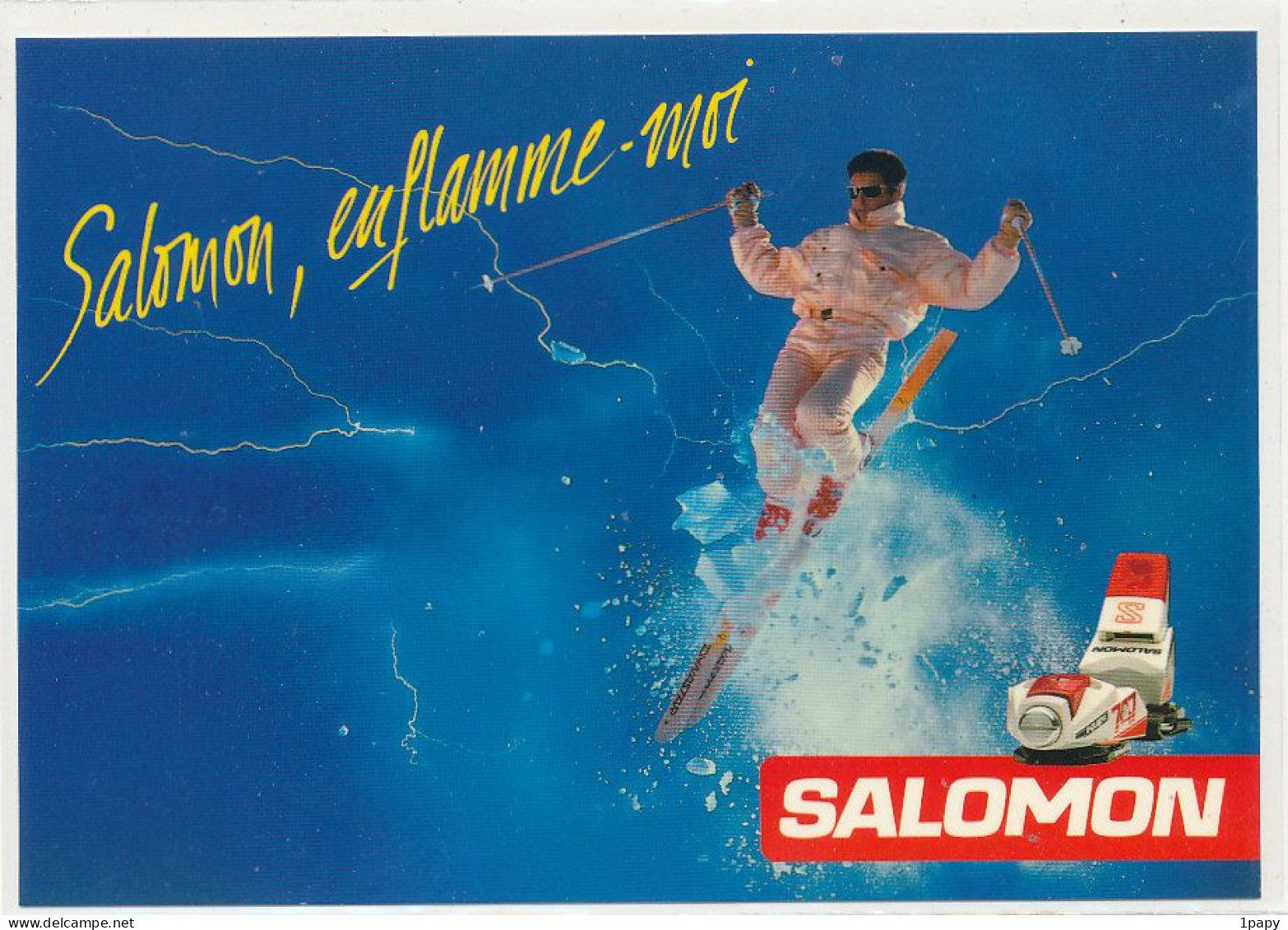 Sports D'hiver - Ski Alpin - Publicité Salomon - Fixation - Sports D'hiver