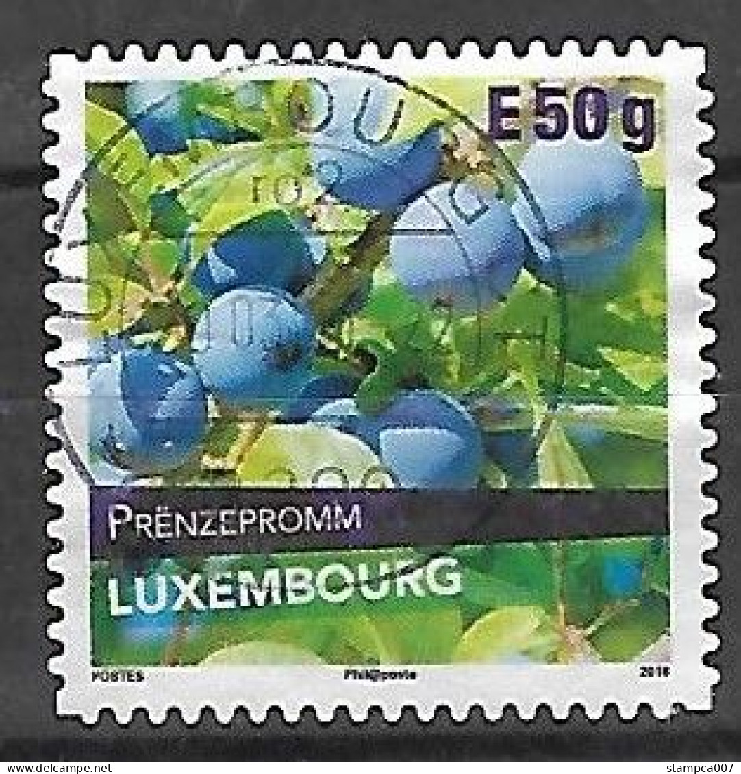 2018 Luxembourg Fruit - Centrale Stempel - Usati