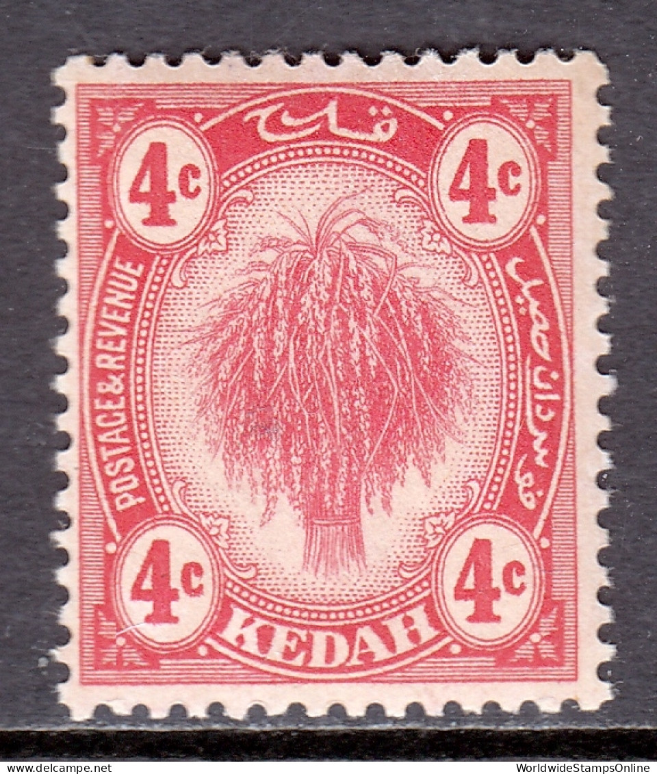 Malaya (Kedah) - Scott #7 - MLH - Gum Toning - SCV $5.50 - Kedah