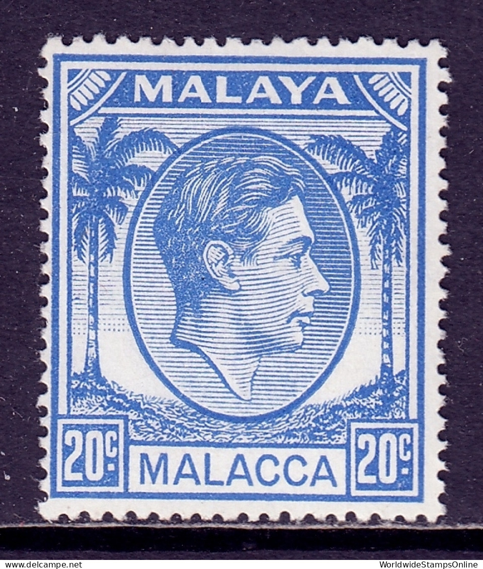 Malaya (Malacca) - Scott #25 - MH - Pencil On Reverse - SCV $7.50 - Malacca