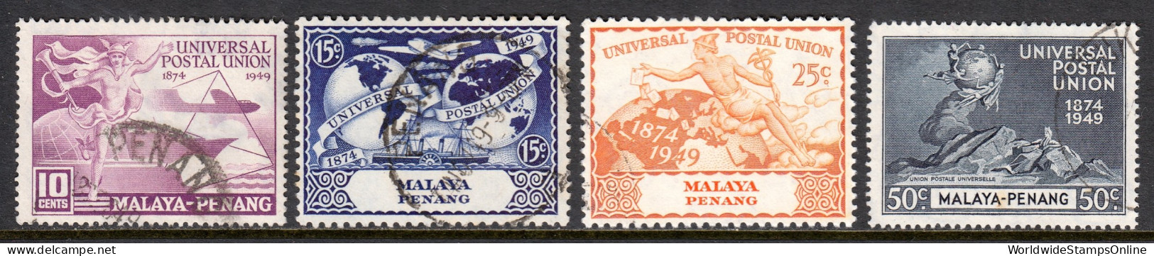 Malaya (Penang) - Scott #23-26 - Used - SCV $11 - Penang