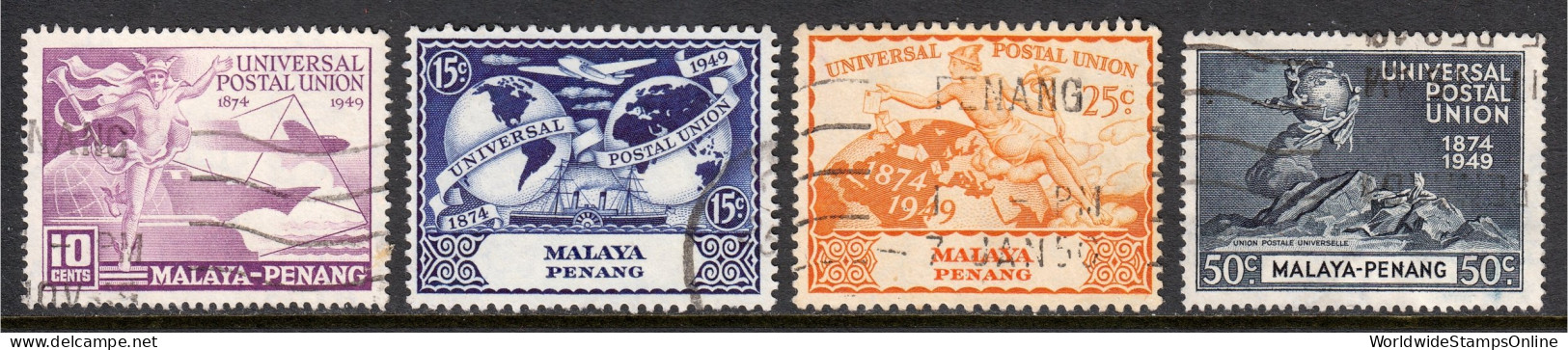 Malaya (Penang) - Scott #23-26 - Used - SCV $11 - Penang