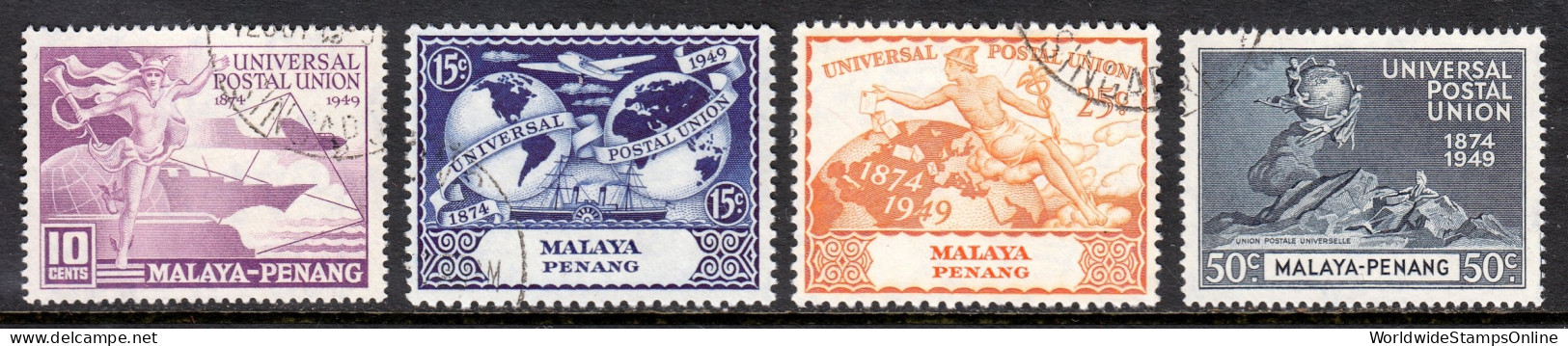 Malaya (Penang) - Scott #23-26 - Used - SCV $11 - Penang