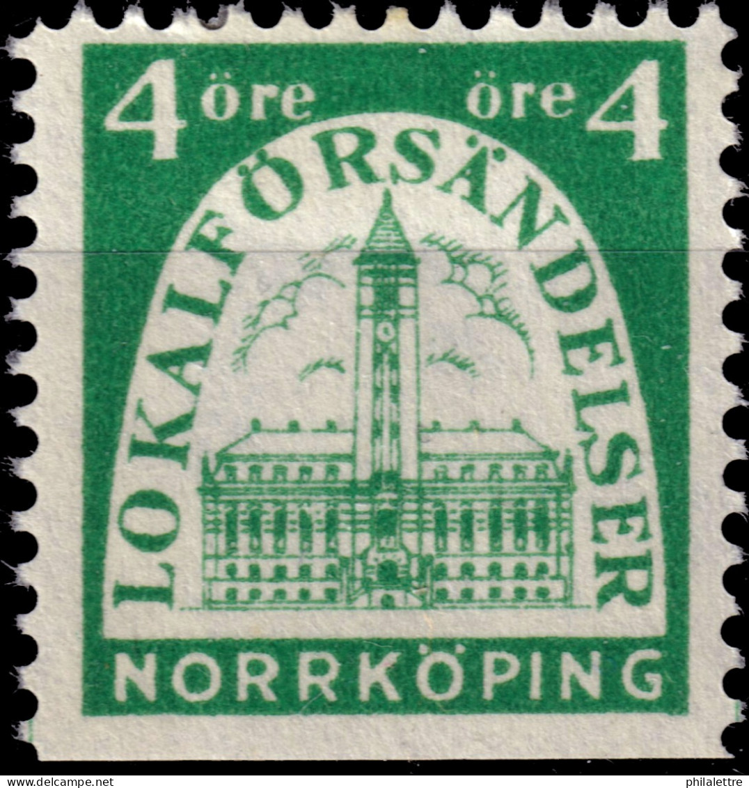 SUÈDE / SWEDEN - Local Post NORRKÖPING 4öre Green - Mint* - Ortsausgaben