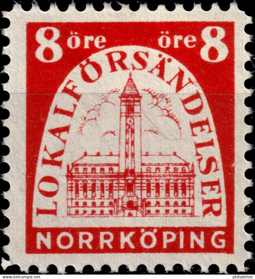 SUÈDE / SWEDEN - Local Post NORRKÖPING 8öre Red - Mint* - Lokale Uitgaven