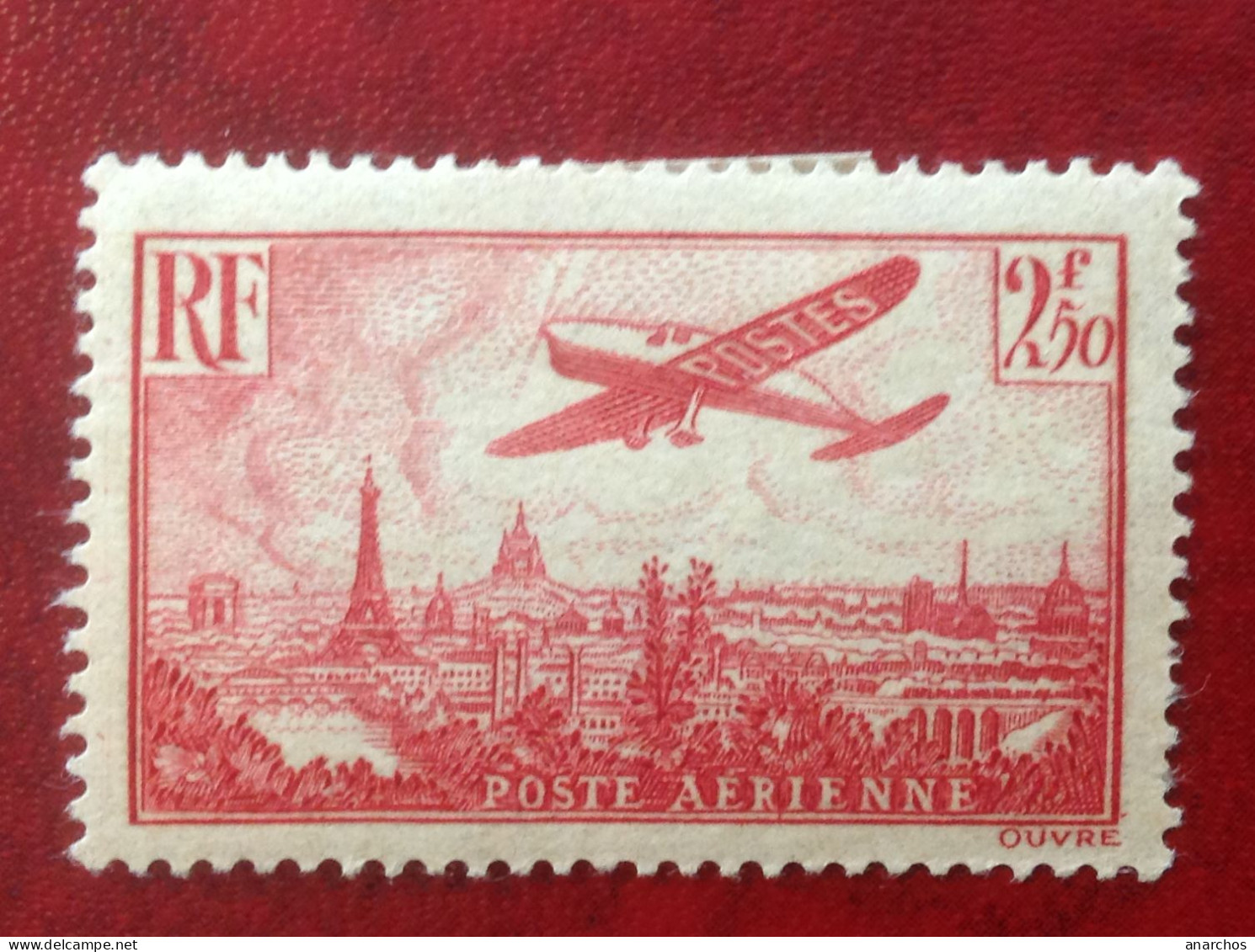 Poste Aérienne N° 11 * 2F50 Rose Cote 51€ - 1927-1959 Neufs
