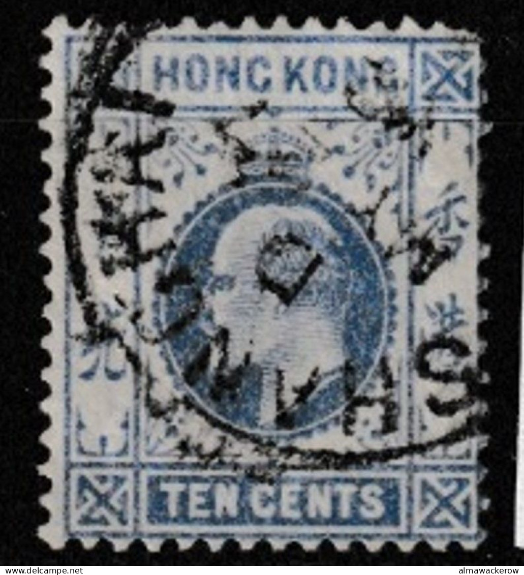 23-058 Hong Kong  1907 King Edward VII. Definitive Mi 93 Used "SHANGHAI" O - Oblitérés