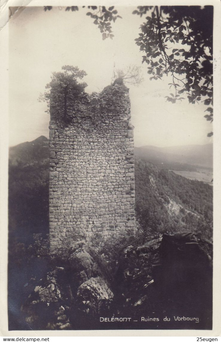 Delemont Ruines Du Vorbourg -   Postcard  Used   ( L 331 ) - Delémont