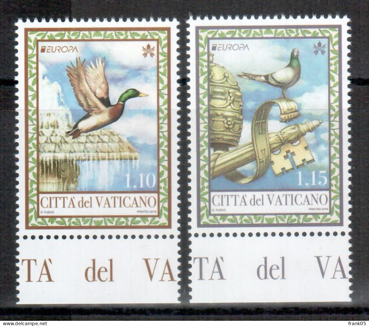 Vatikan / Vatican 2019 Satz/set EUROPA ** - 2019