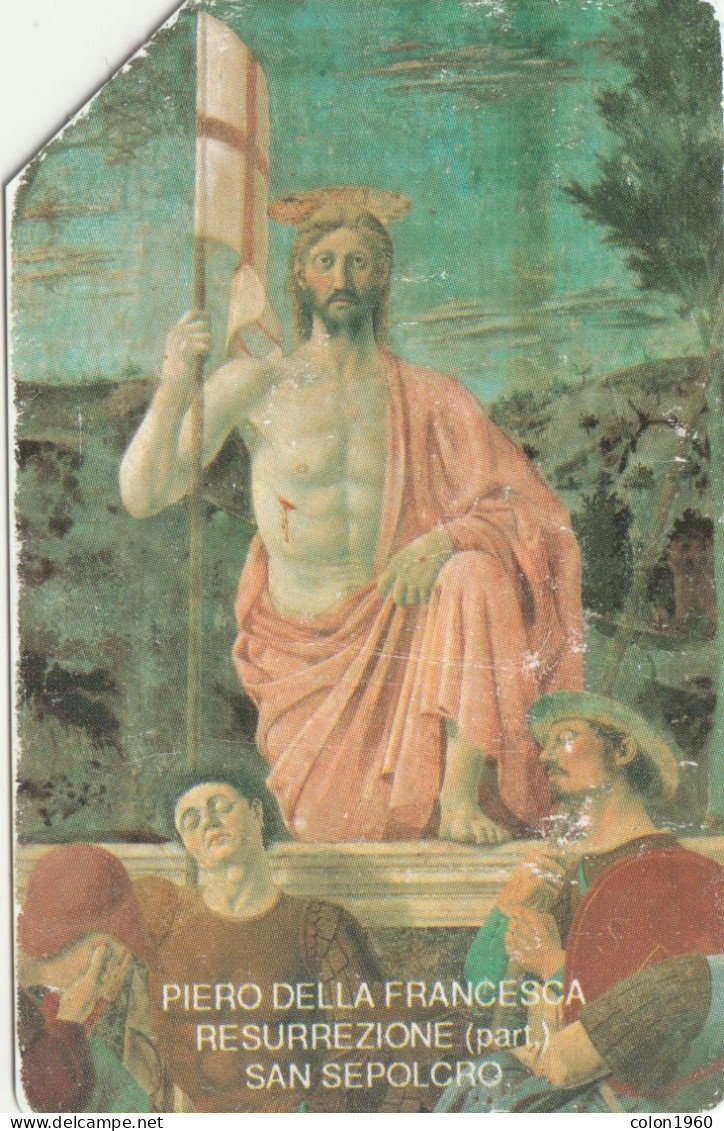 ITALIA. 2252. Pasqua '92 - Piero Della Francesca RESURREZIONE (part.). SAN SEPOLCRO. 31-12-93. 10000L. MANTEGAZZA. (436) - Public Ordinary