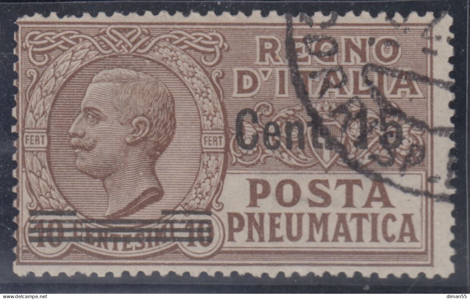 ITALIA - Posta Pneumatica Serie "Leoni"  Sassone N. 4 - Usato - Poste Pneumatique