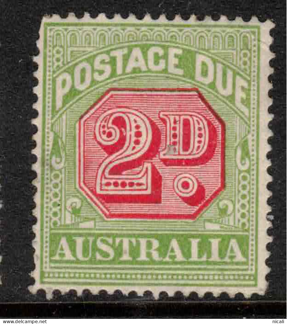 AUSTRALIA 1913 2d Carmine And Apple-green Postage Due SG D81a HM #CCO1 - Port Dû (Taxe)