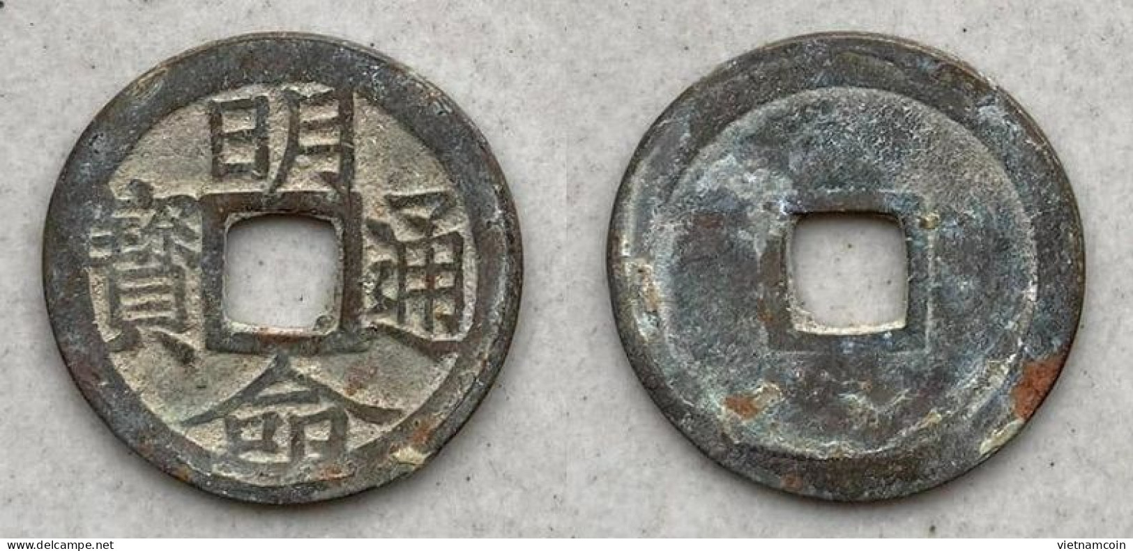 Ancient Annam Coin  Minh Mang Thong Bao 1820-1840  Dr. Allan Barker ,coin 101.7 - Vietnam