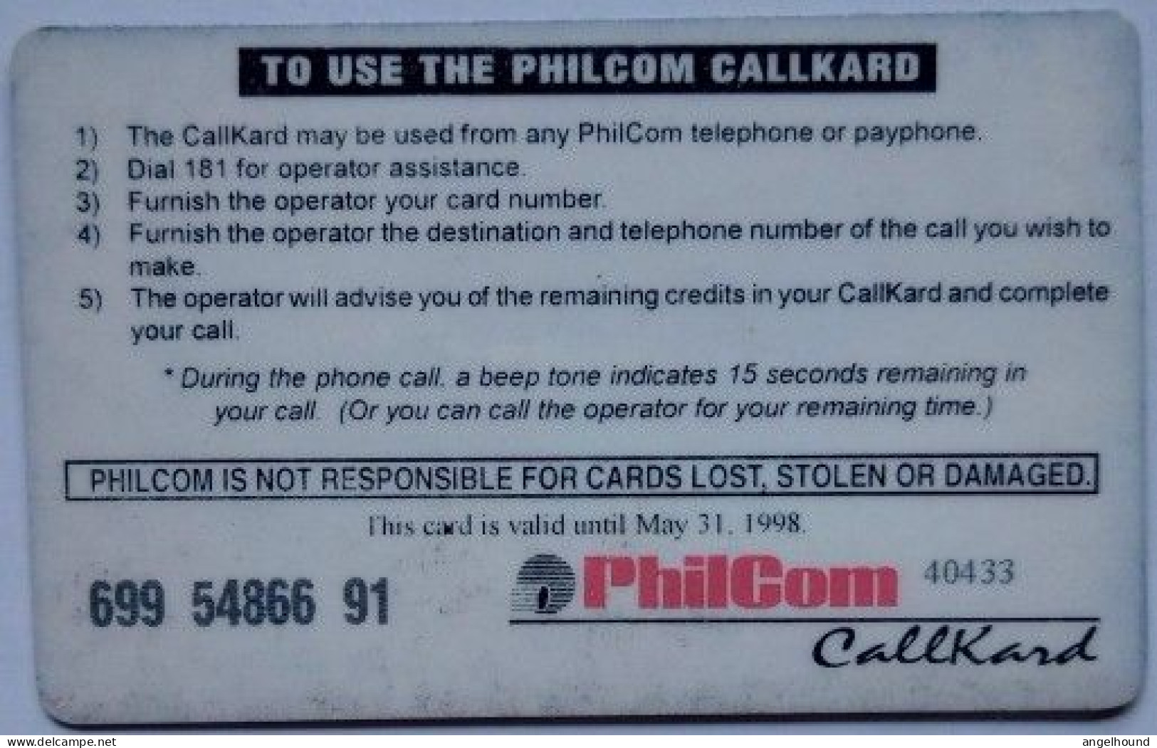 Philippines Philcom P100 " Christmas " - Philippinen